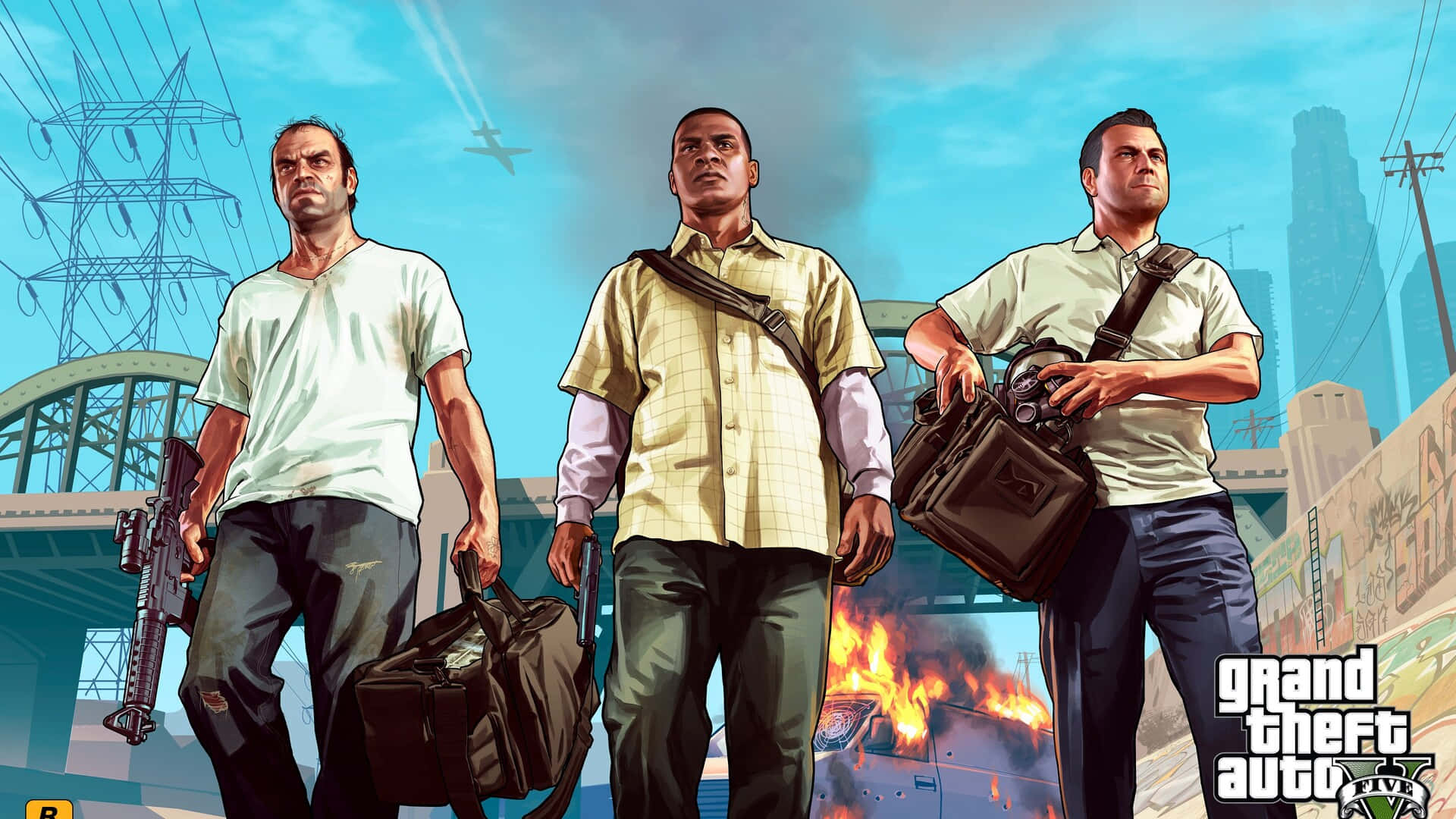 Grand Theft Auto V - Udforsk eventyret Wallpaper