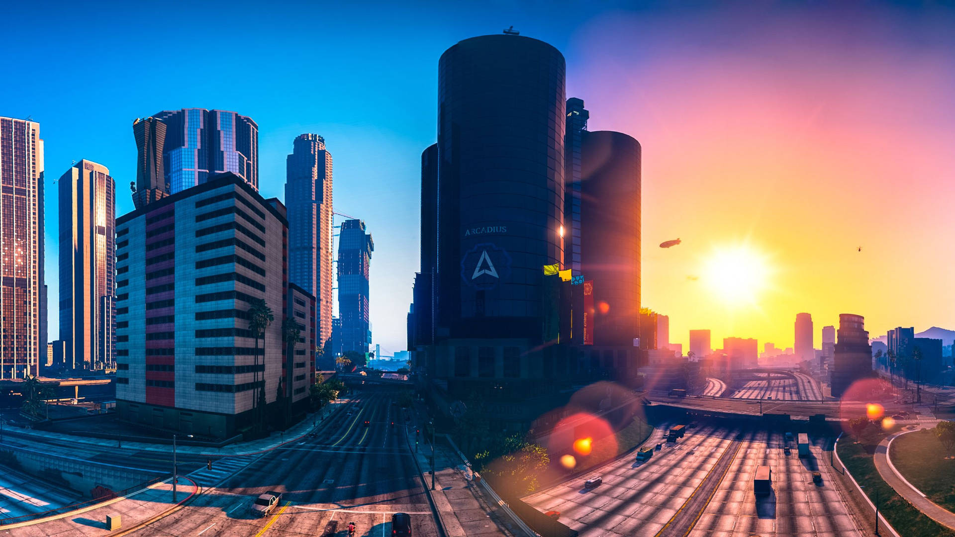 Gta 5 2560x1440 Bright Sunset Picture