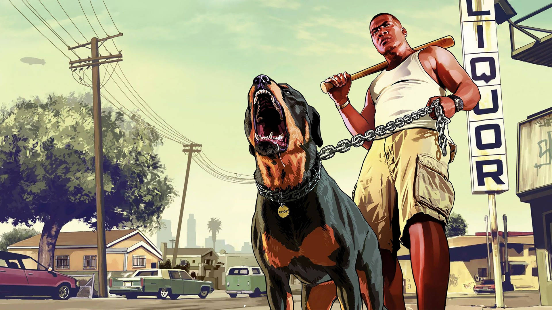 Gta 5 2560x1440 Franklin Chaining Chop Picture