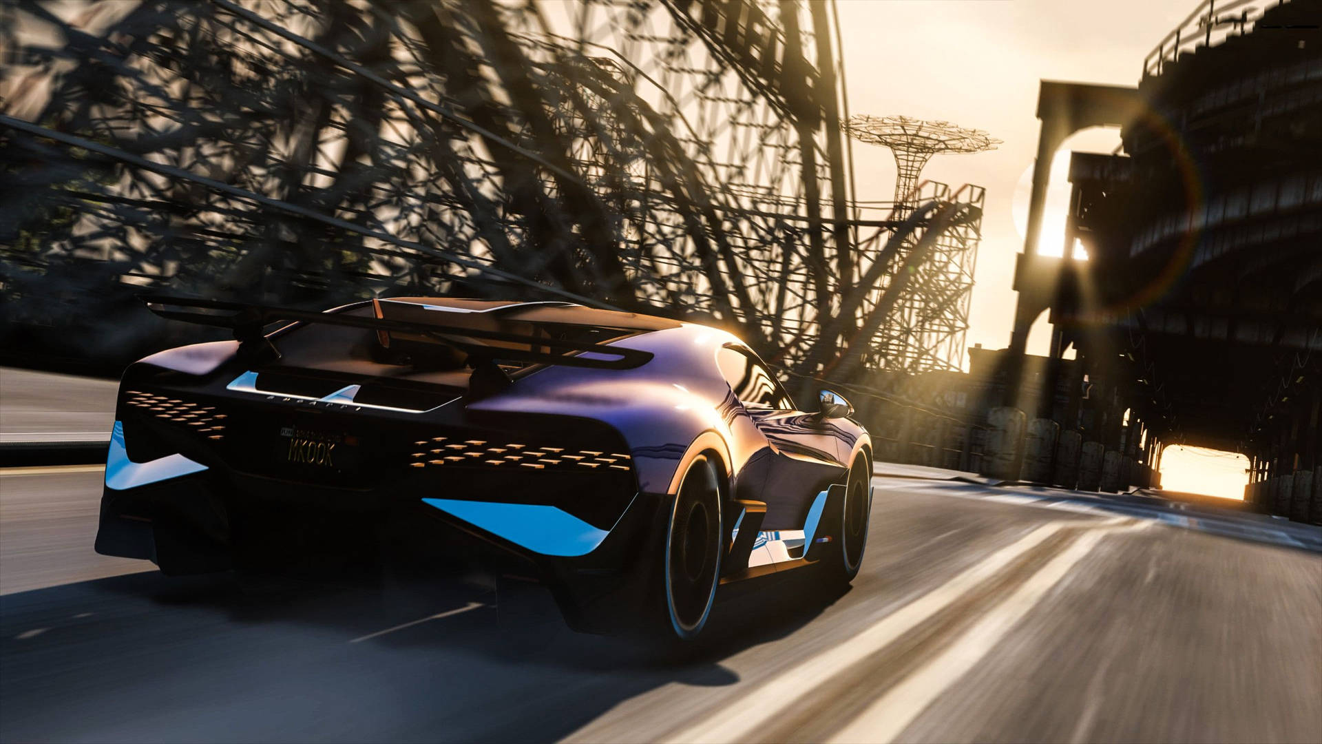 Gta 5 2560x1440 Violet Chiron Highway Picture