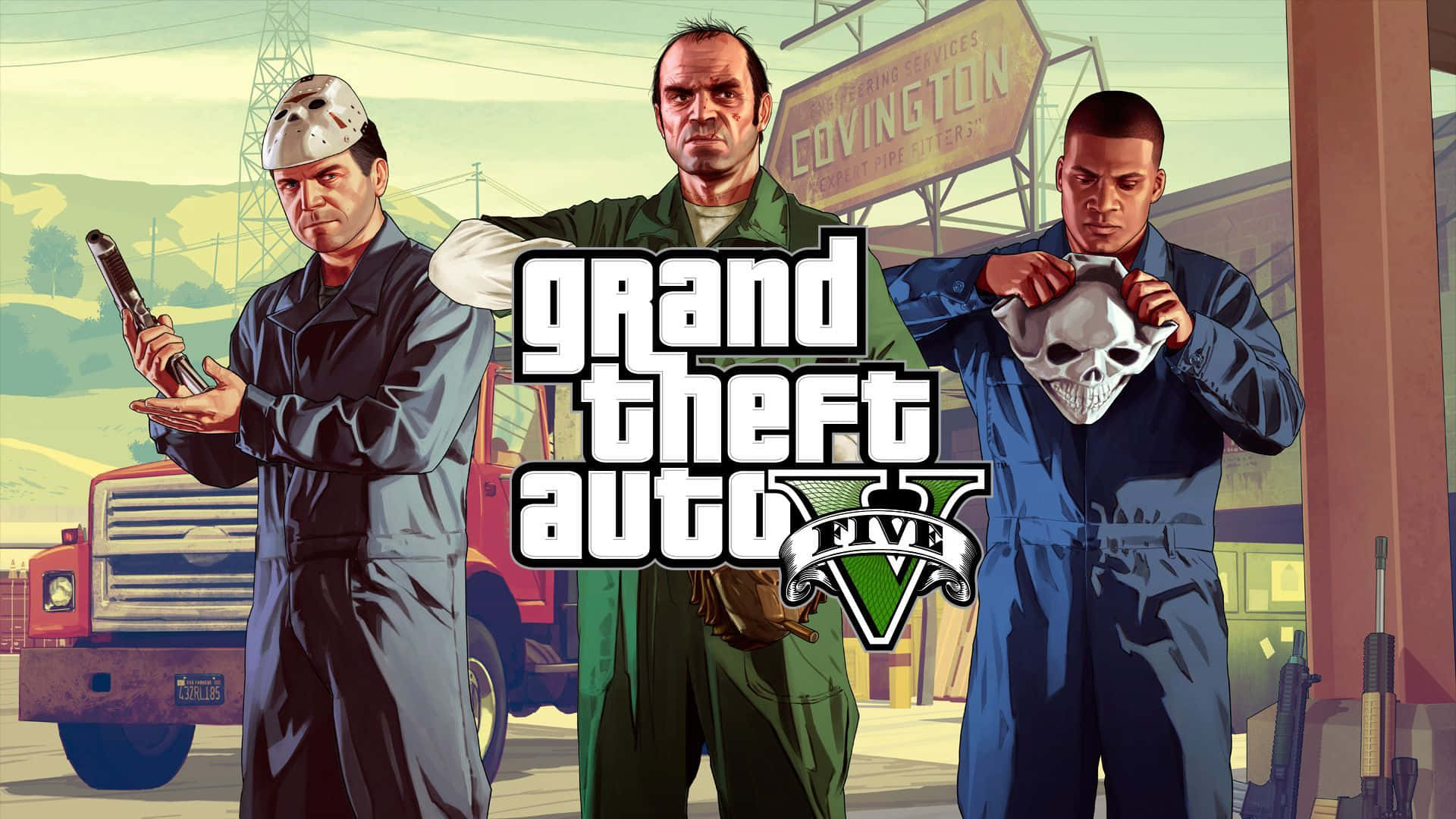 !Grand Theft Auto 5: Sæt dig sikkert fast til en fyldig med adrenalin oplevelse! Wallpaper