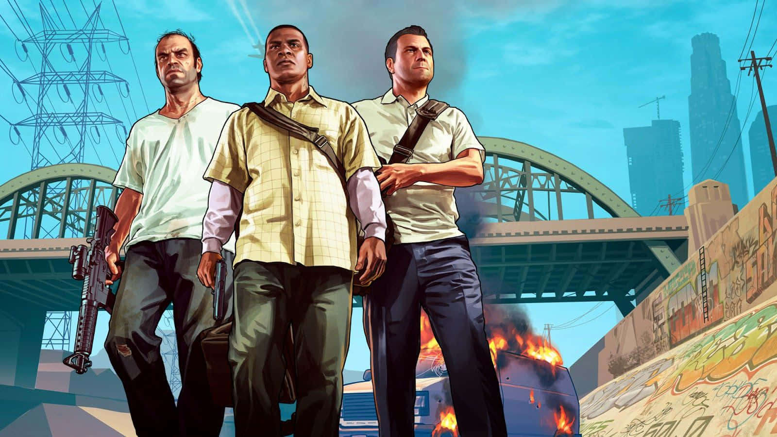 Uniscile Gang In Grand Theft Auto 5 E Prendi Il Controllo Del Gameplay Sul Desktop. Sfondo