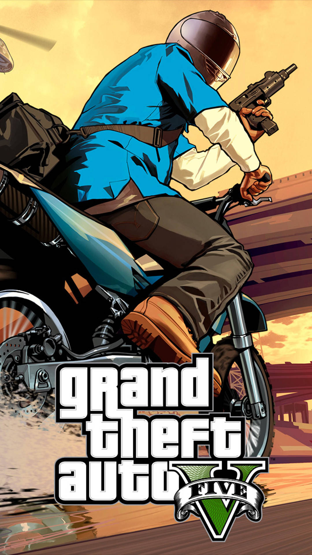 Grand Theft Auto 5 på en iPhone - den ultimative spiloplevelse Wallpaper
