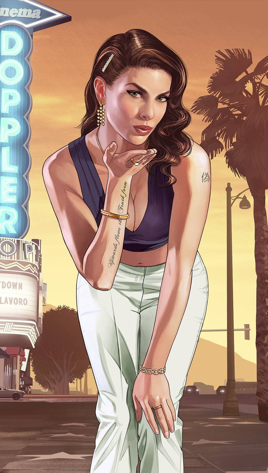 GTA 5 IPhone Alluring Sexy Lady Wallpaper