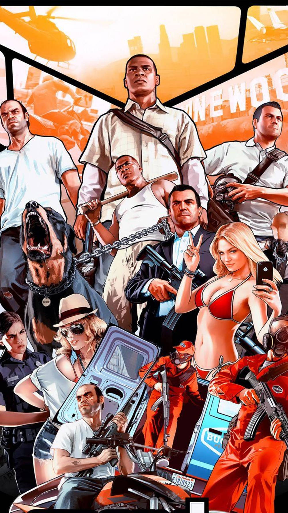 Gta 5 Phone Gangster Squad Wallpaper