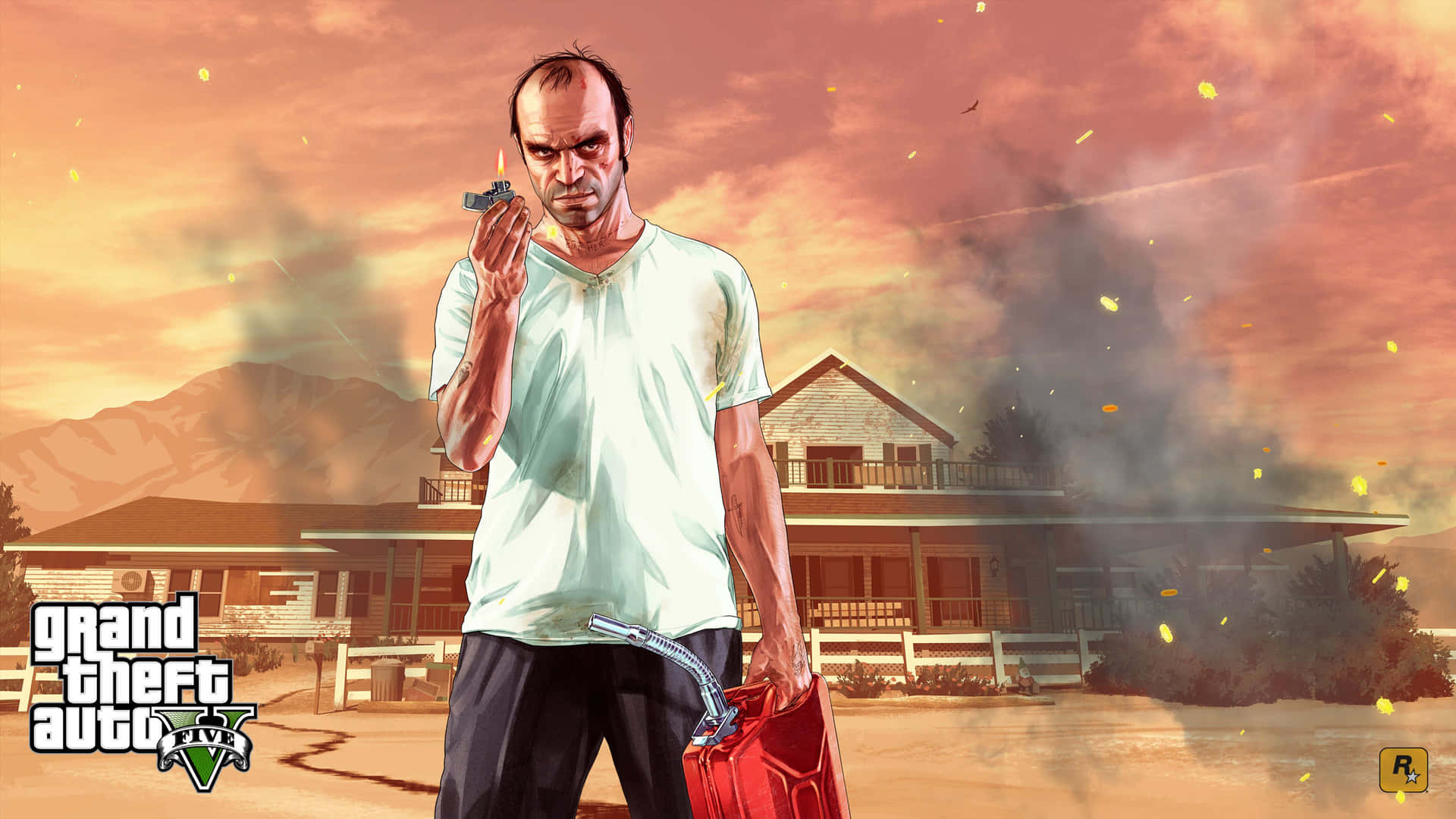 Oplevet Actionfyldt Spil I Verdenen Af Grand Theft Auto 5!