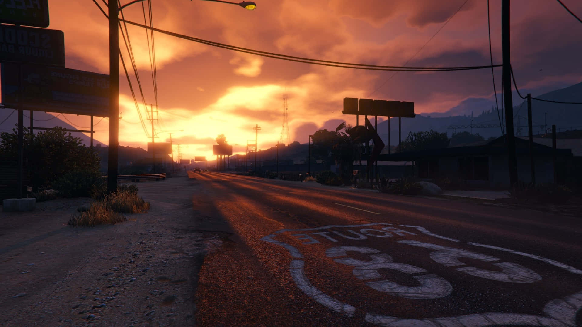 Gtahintergrundbild: Grand Theft Auto Five Route 68.