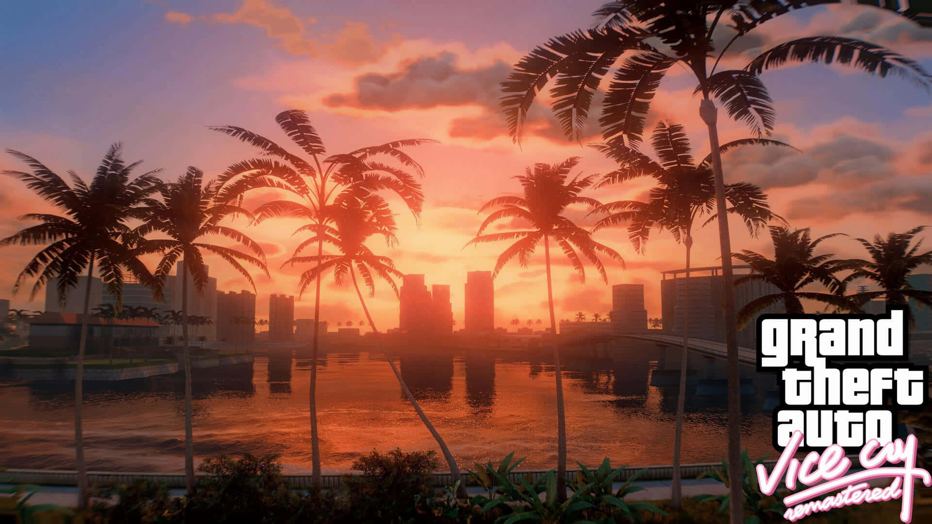 Gta Background Grand Theft Auto Vice City Sunset Background