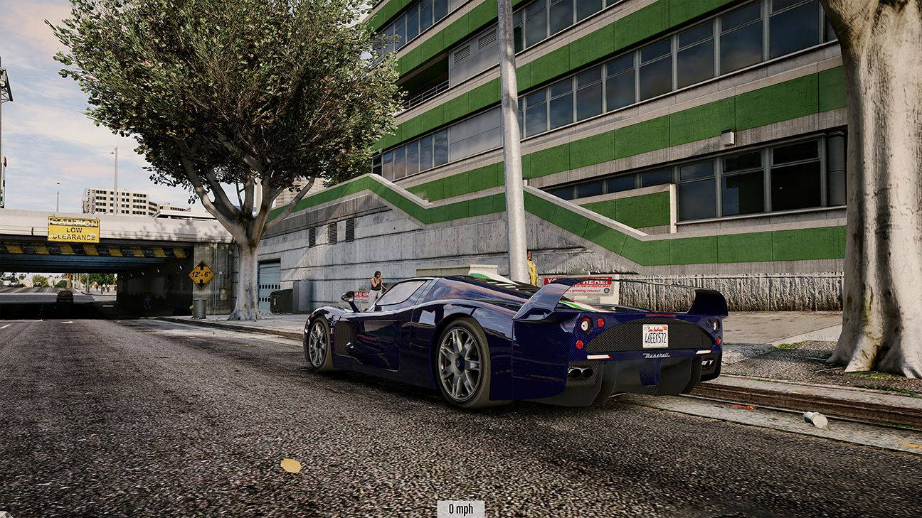 Gta Blue Maserati Car Background