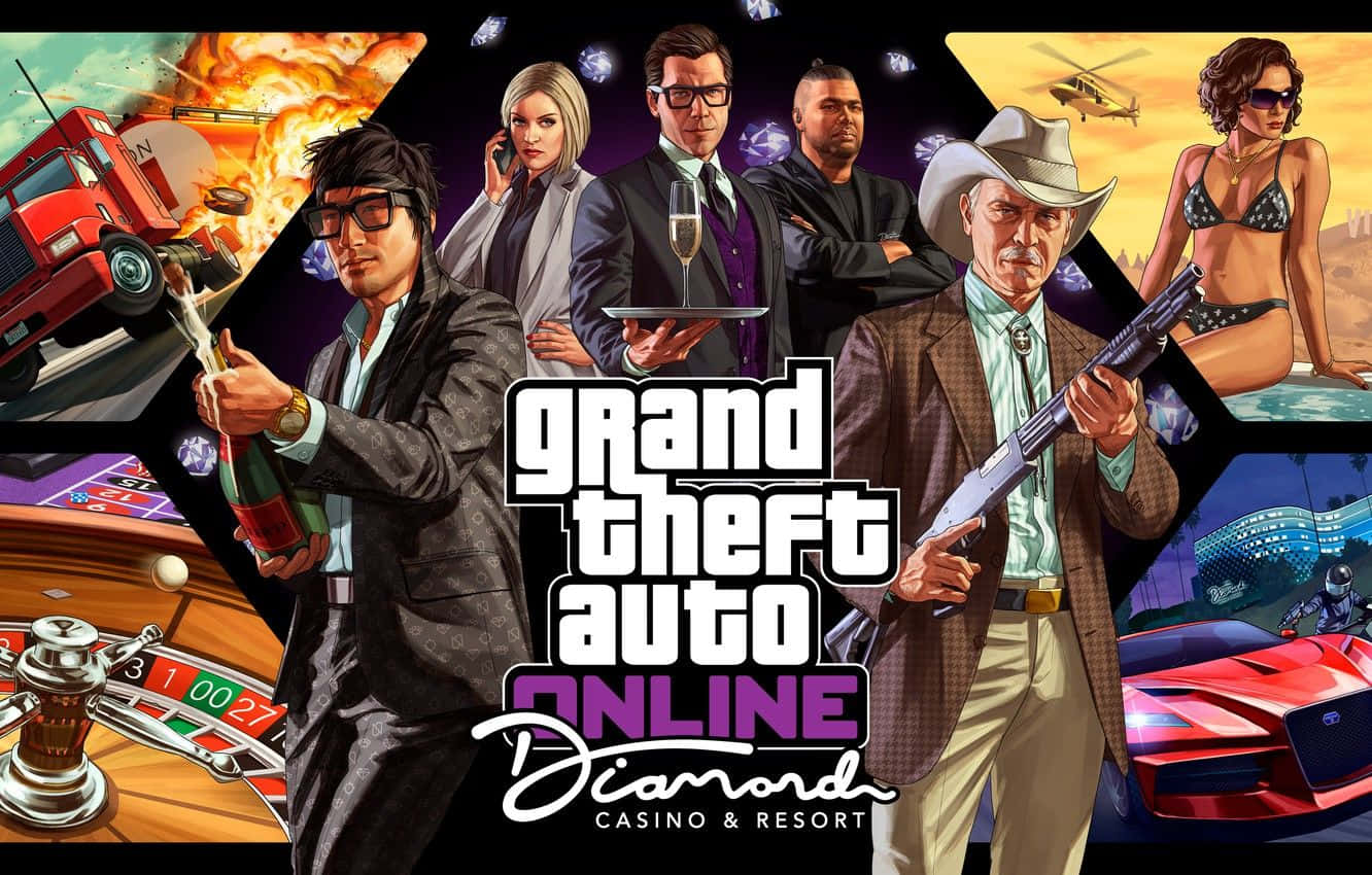 Grand Theft Online Casino And Hotel Wallpaper