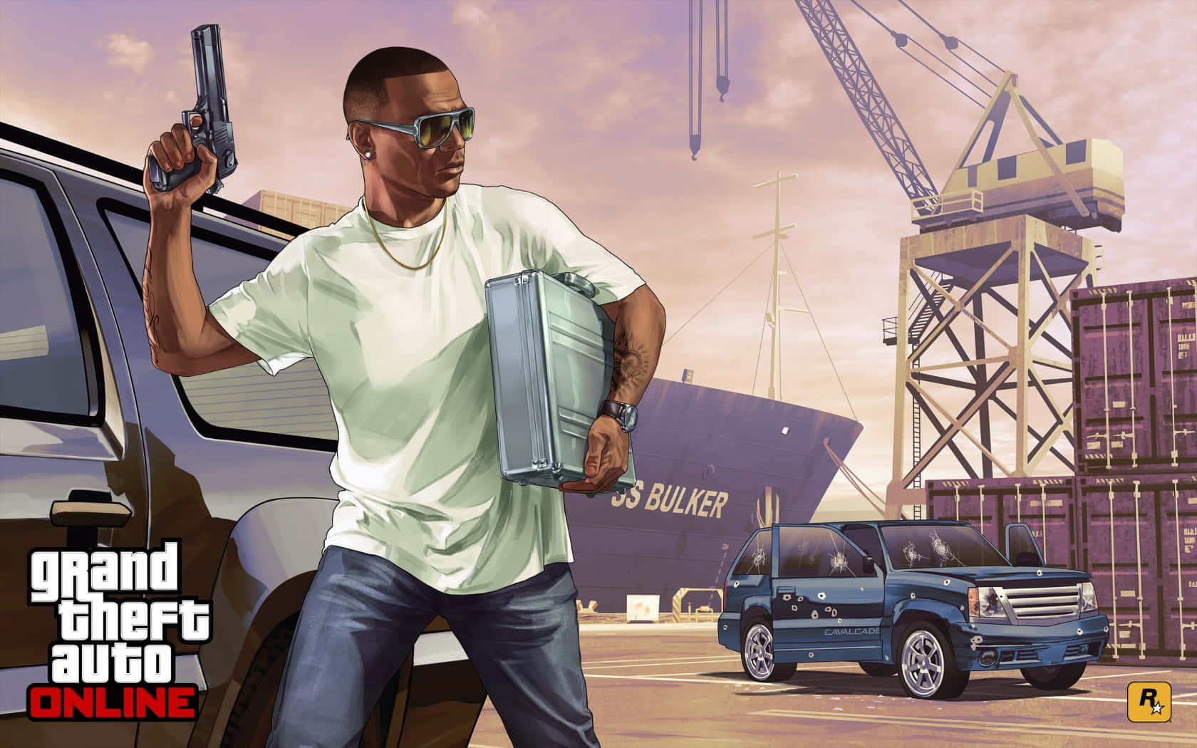 Erkundensie Die Weite Und Gefährliche Welt Von Grand Theft Auto Online. Wallpaper