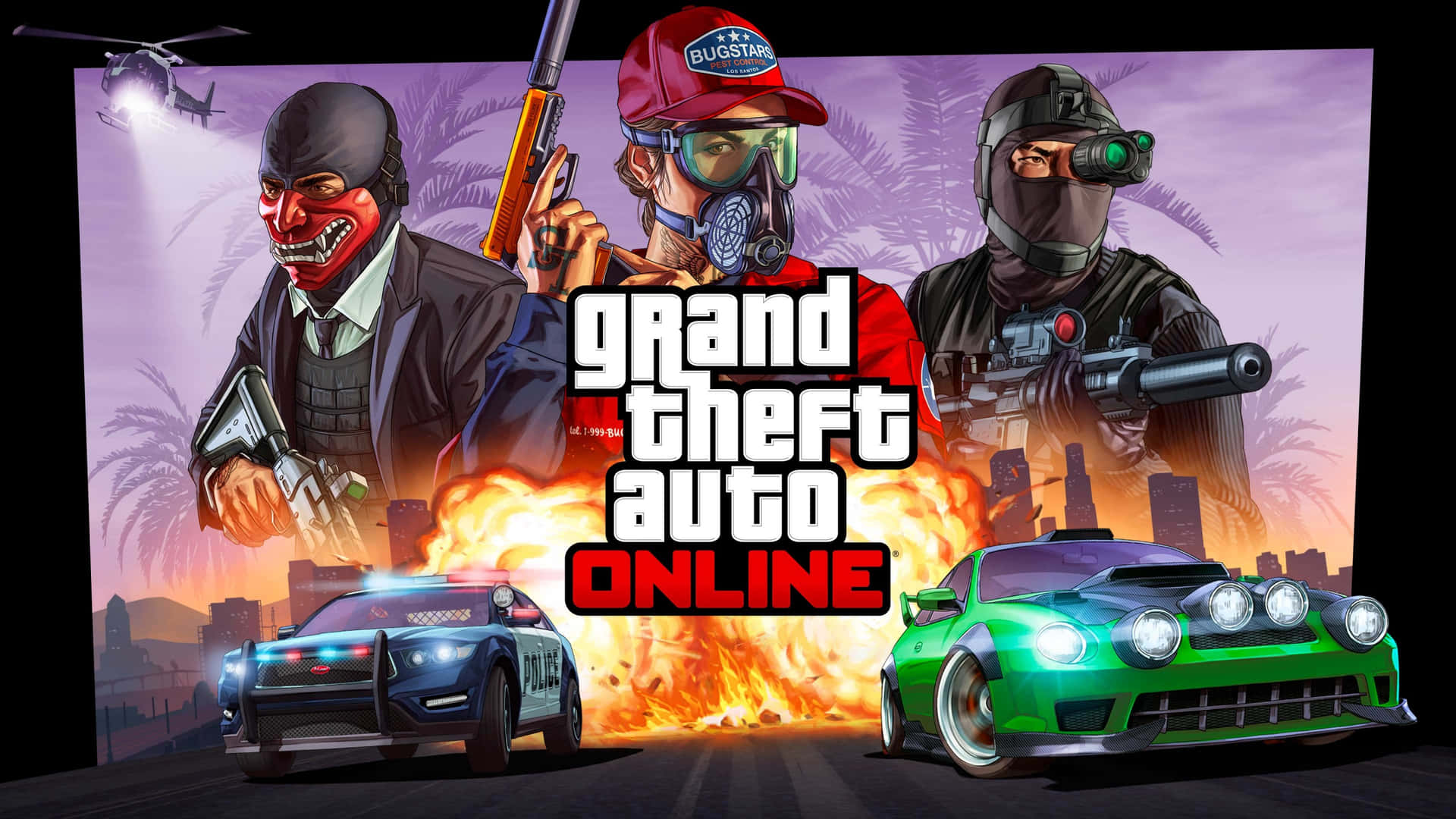 Esplorale Strade Di Los Santos In Grand Theft Auto Online. Sfondo
