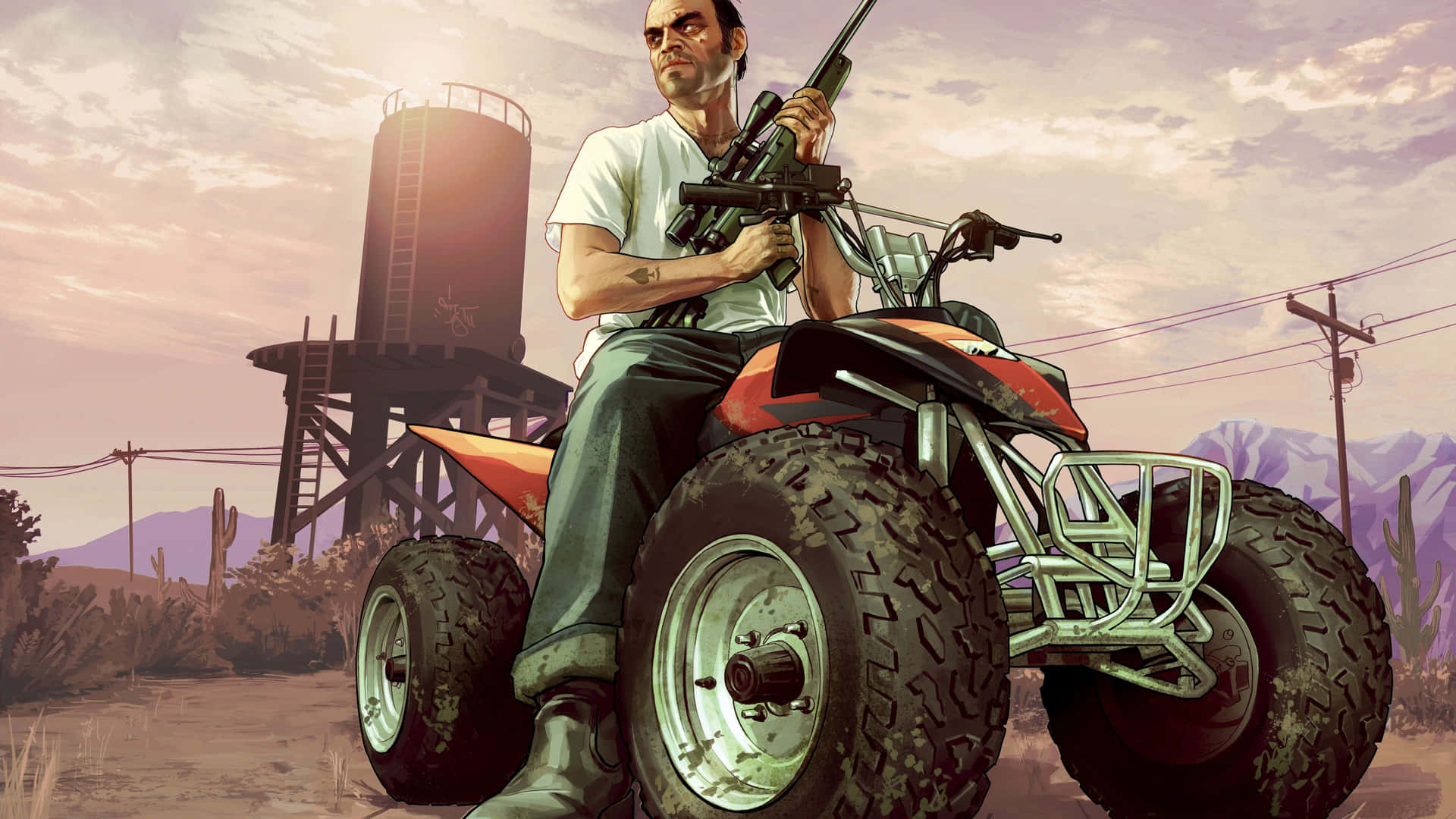 Get ready for more intense action in Grand Theft Auto Online Wallpaper