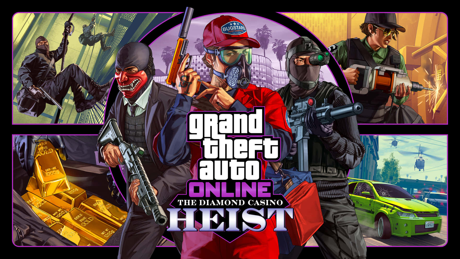 Nyd de Gader i Los Santos i Grand Theft Auto Online med dette flotte tapet. Wallpaper