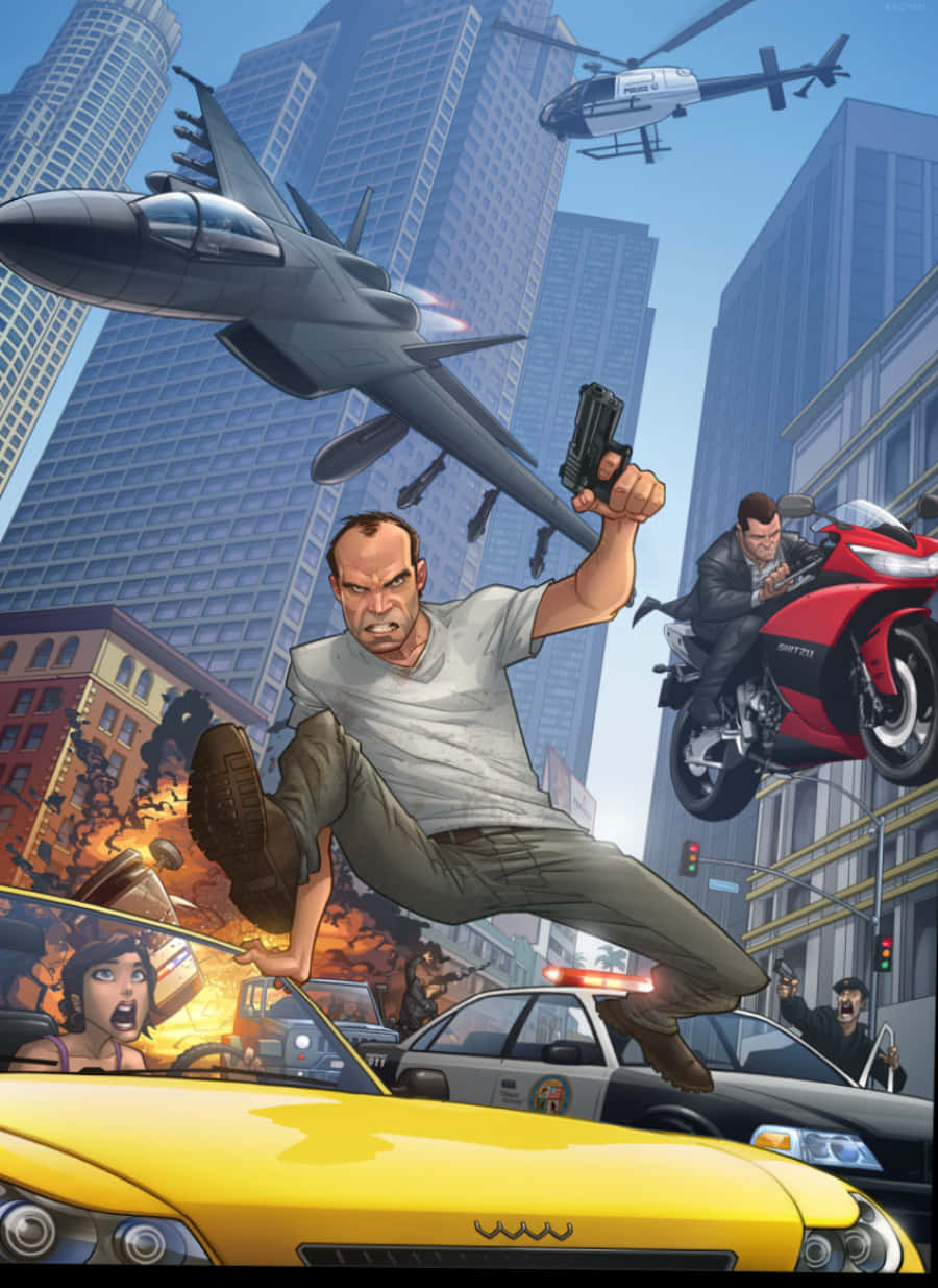 City Intense Action Gta Picture