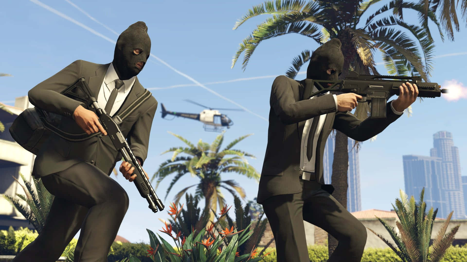 Scary Masked Criminals Gta Picture