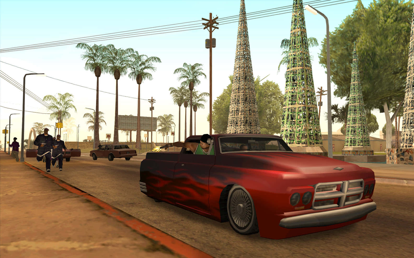 Losangeles-bild Av Bil I Gta (grand Theft Auto)