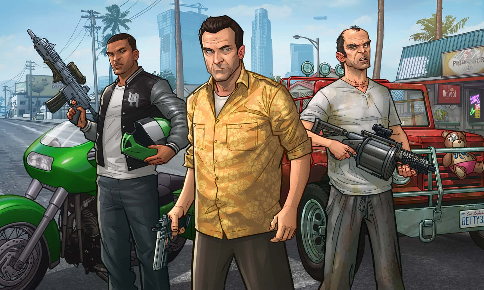 Scary Gang Guns Gta Picture