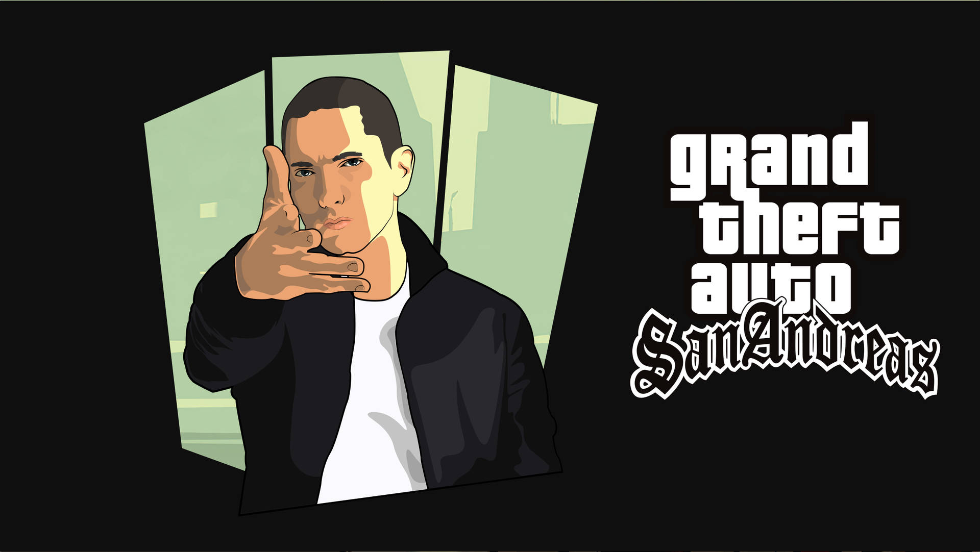 GTA SA 4K Eminem Live Tapet Wallpaper
