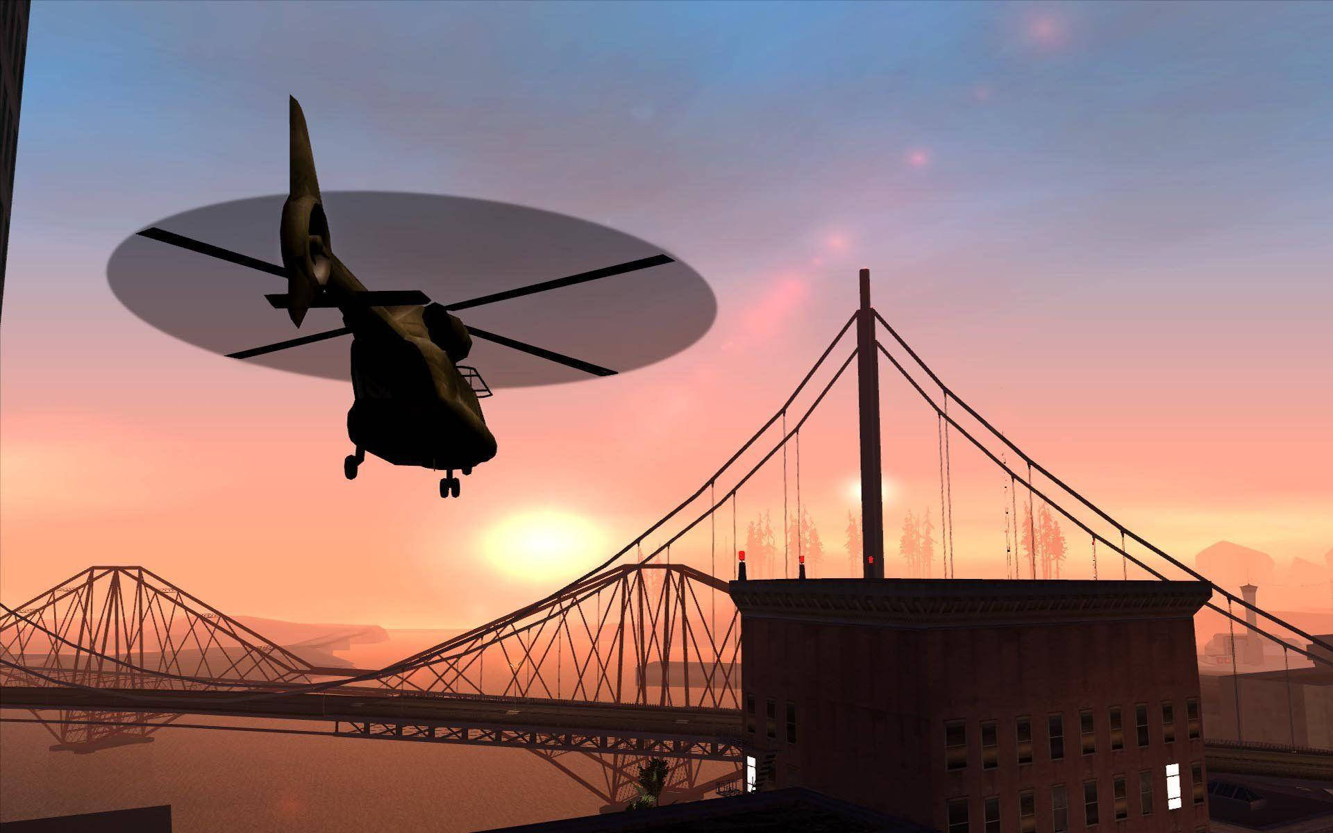 GTA San Andreas Helikopter Tapet Wallpaper