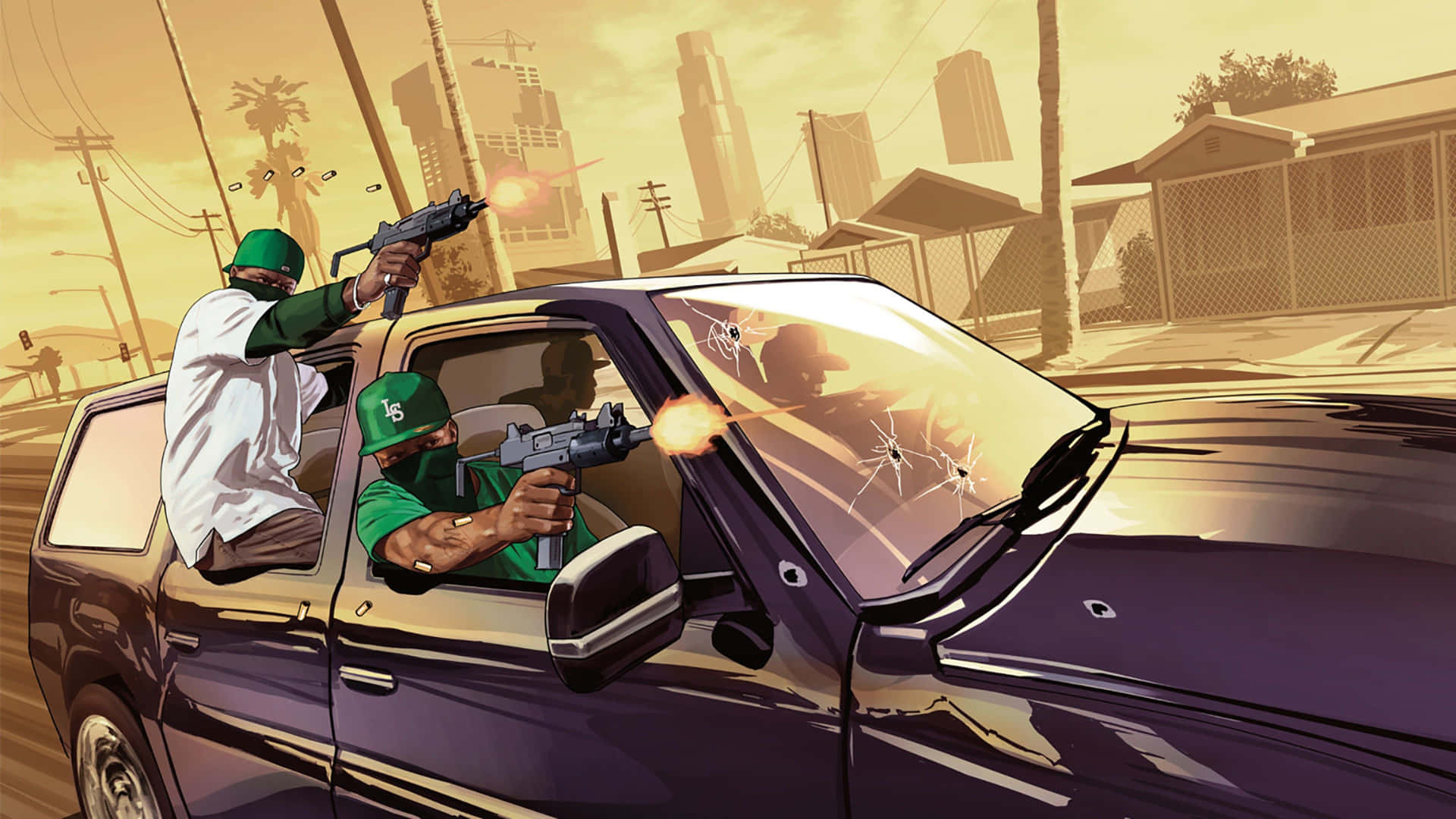 Get ready to own the streets in Grand Theft Auto V Wallpaper