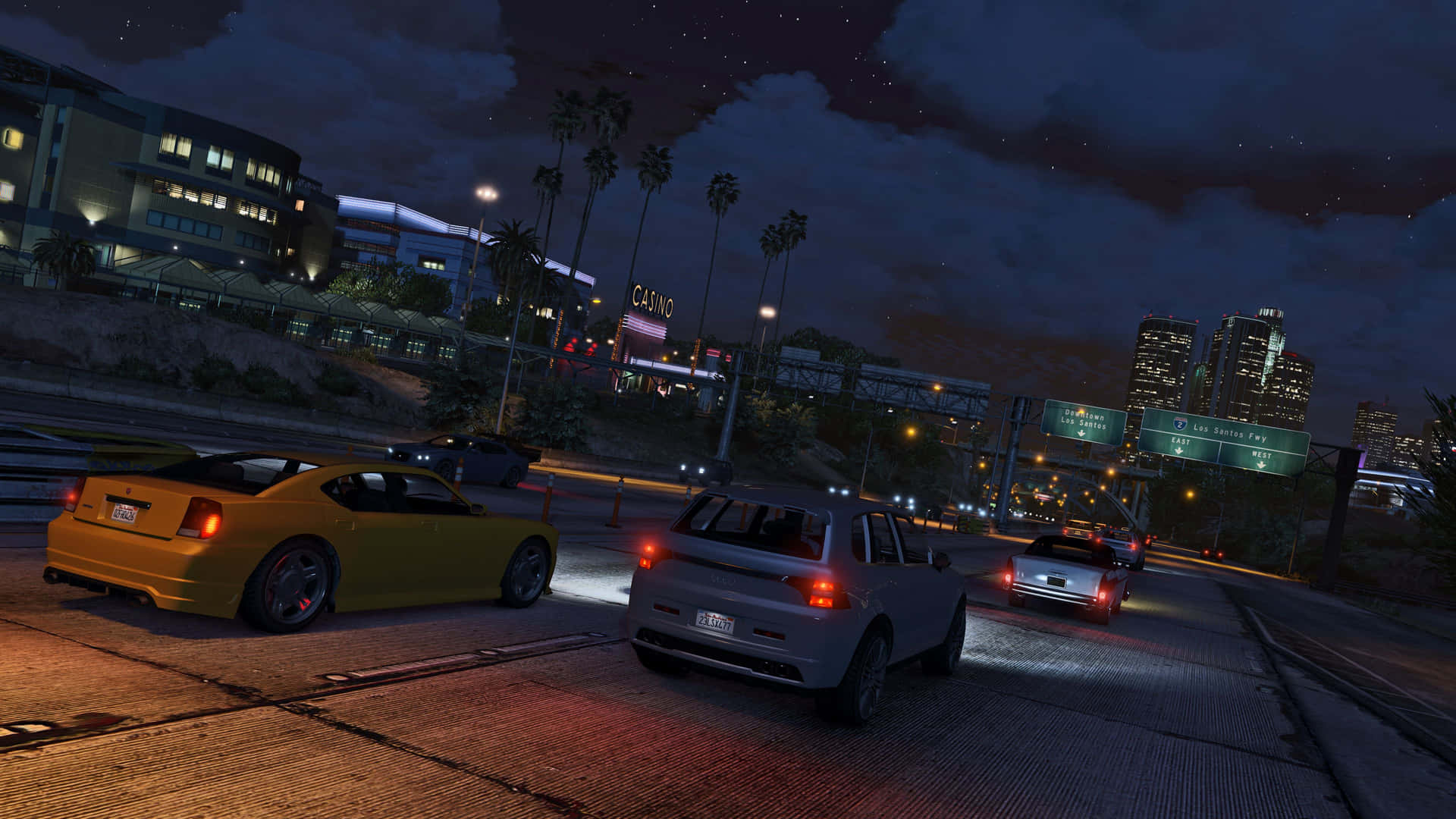 GTA V In-Game Los Santos vs Real-Life Los Angeles Screenshot