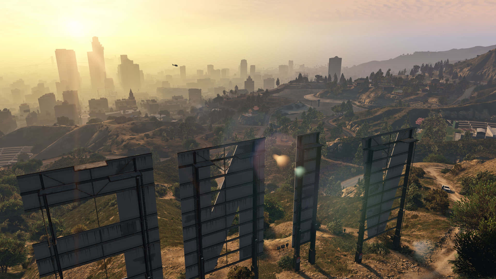 Explorala Glamurosa Ciudad De Los Santos En Grand Theft Auto V 4k. Fondo de pantalla