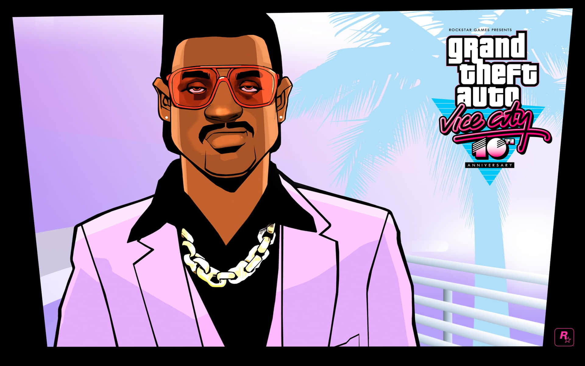 Excitement in the Streets of Vice City Wallpaper