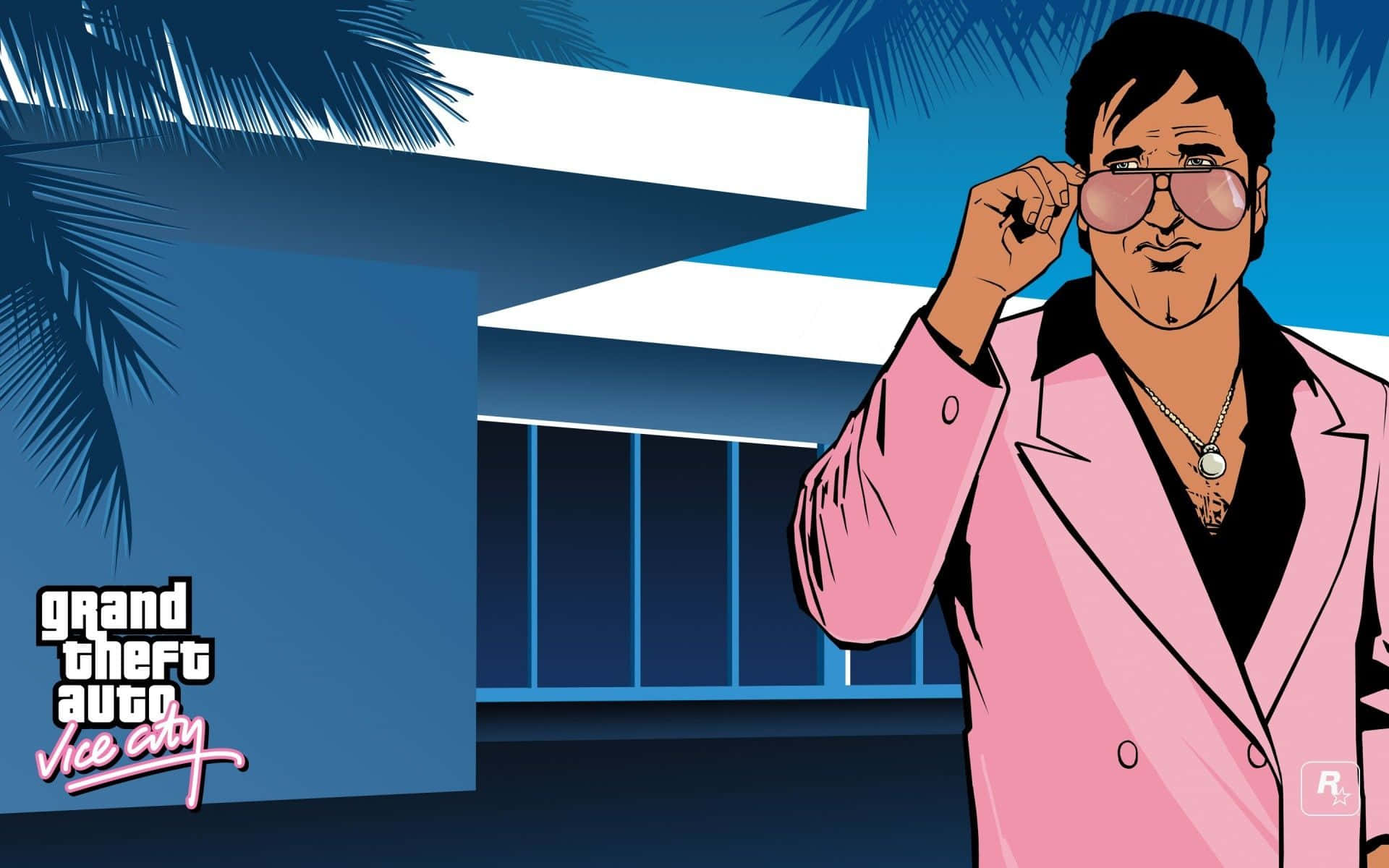 Ventur ind i Miami i Grand Theft Auto Vice City med denne dynamiske tapet! Wallpaper