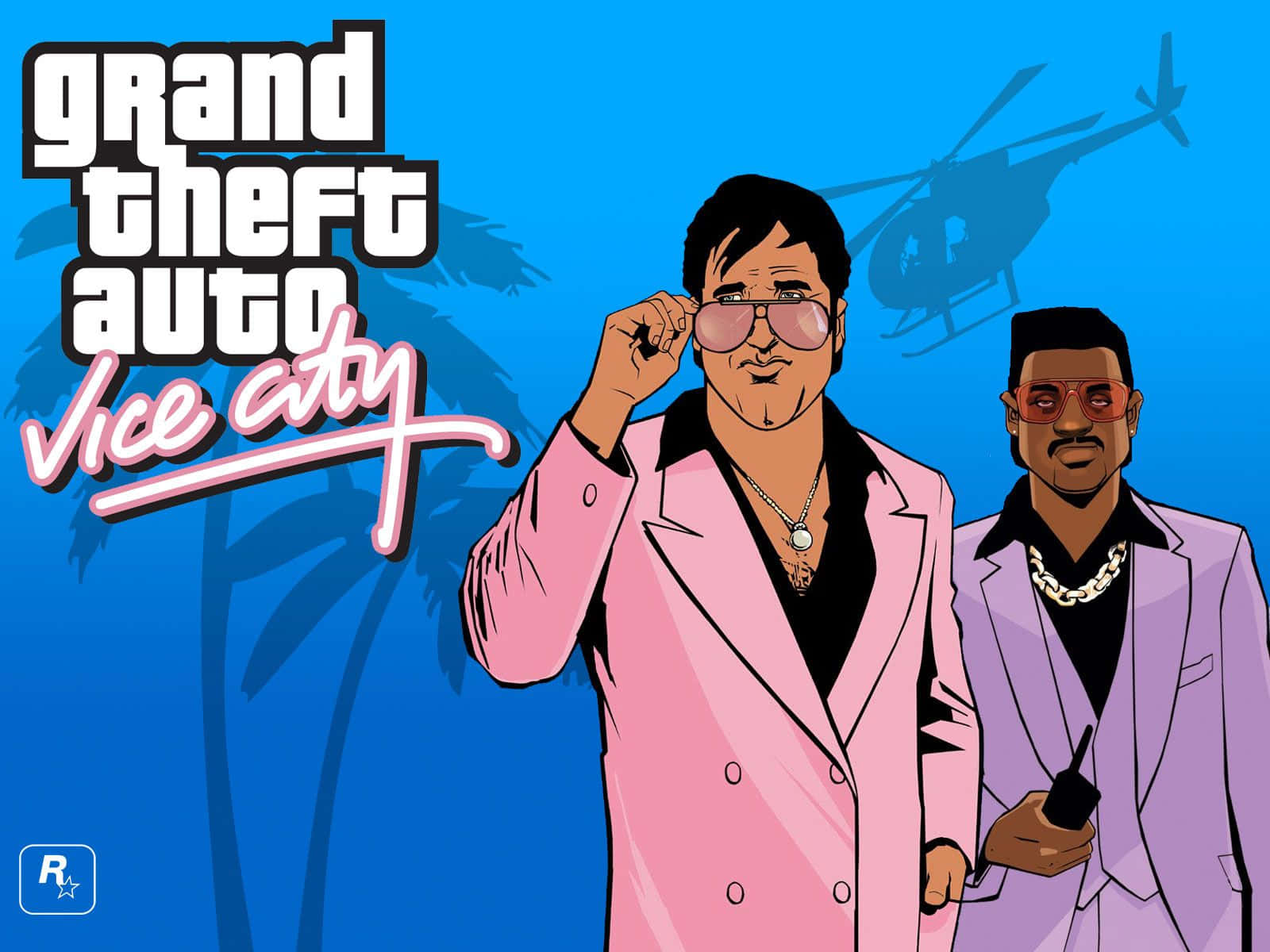 Play Grand Theft Auto: Vice City and explore the colorful neighborhood of Vice City Wallpaper