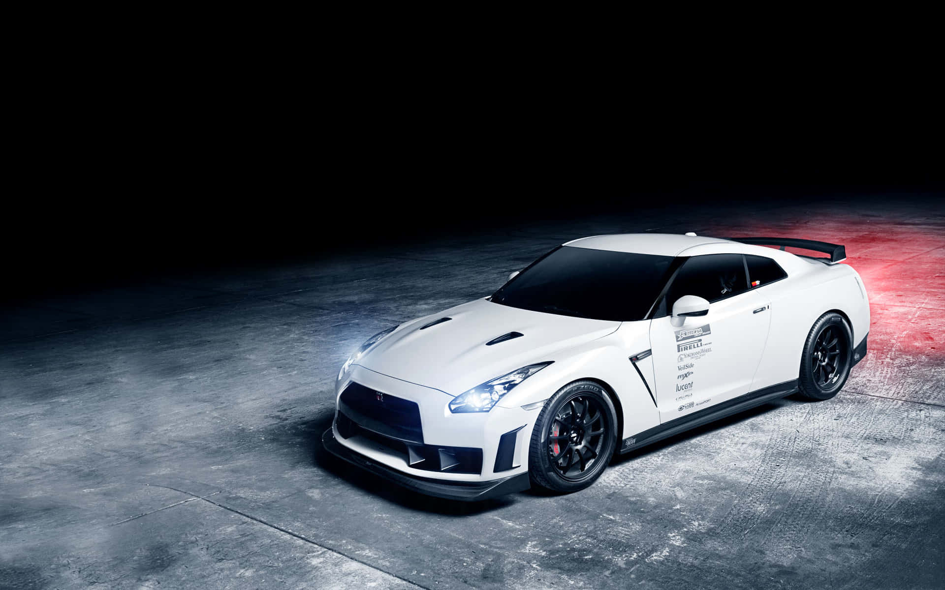 Nissan GTR on the open road