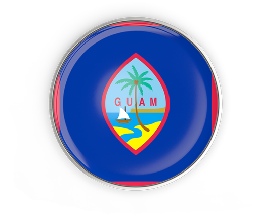 Guam Seal Button Design PNG