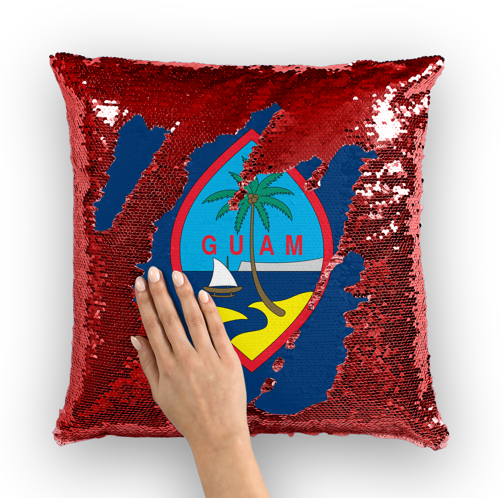 Guam Sequin Pillowwith Hand PNG