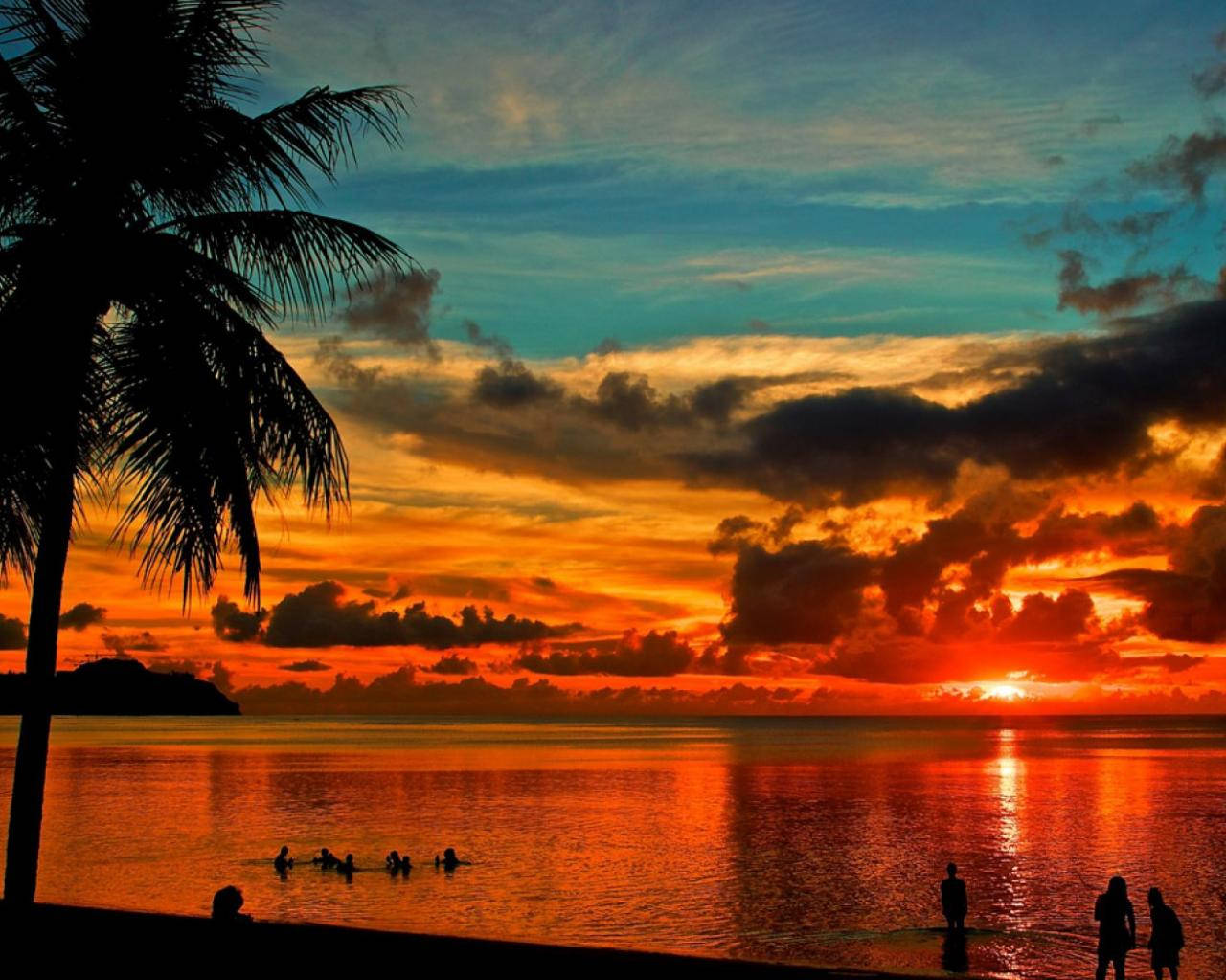 Guam Sunset Wallpaper