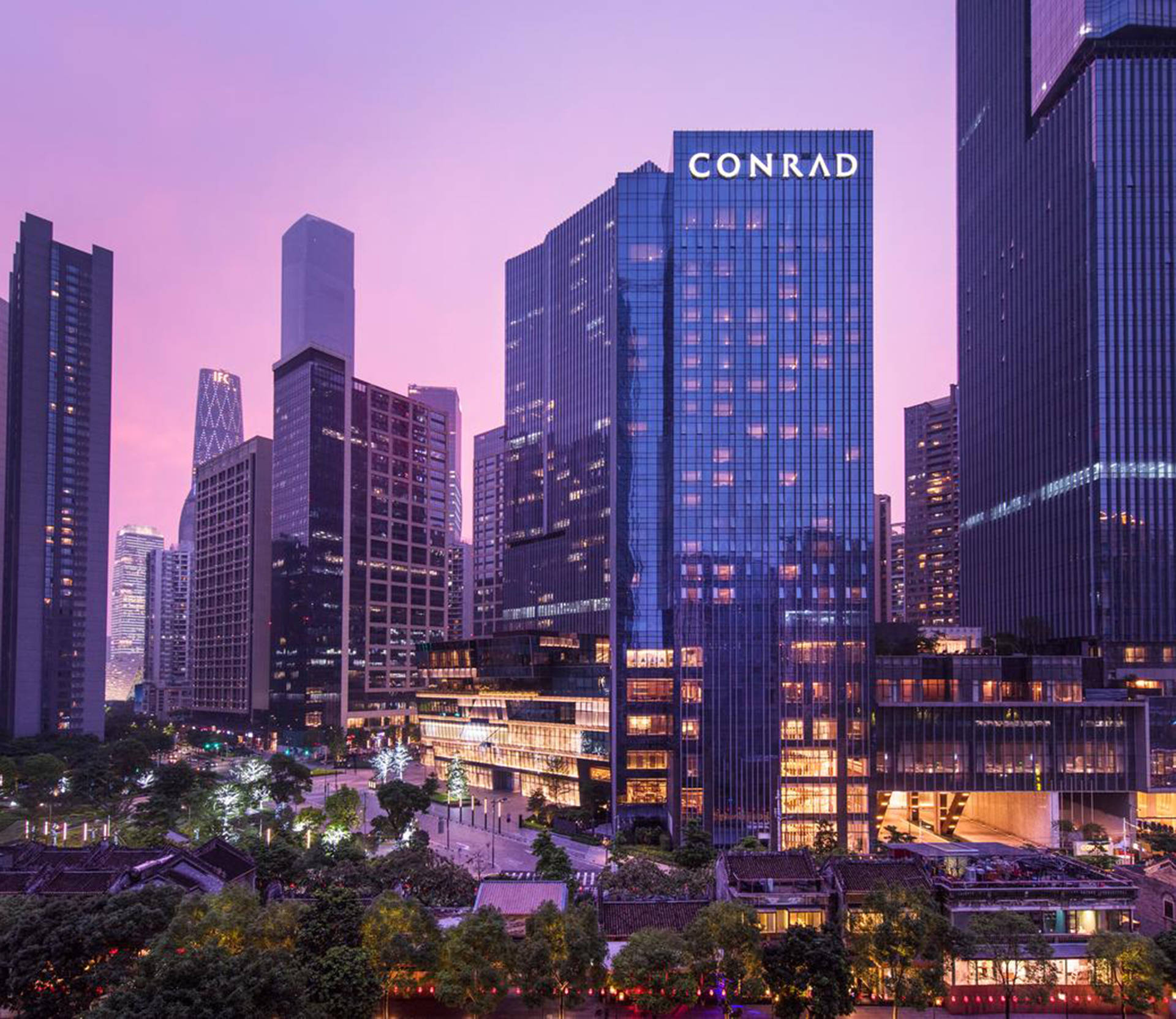 Hotel Conrad Em Guangzhou Papel de Parede