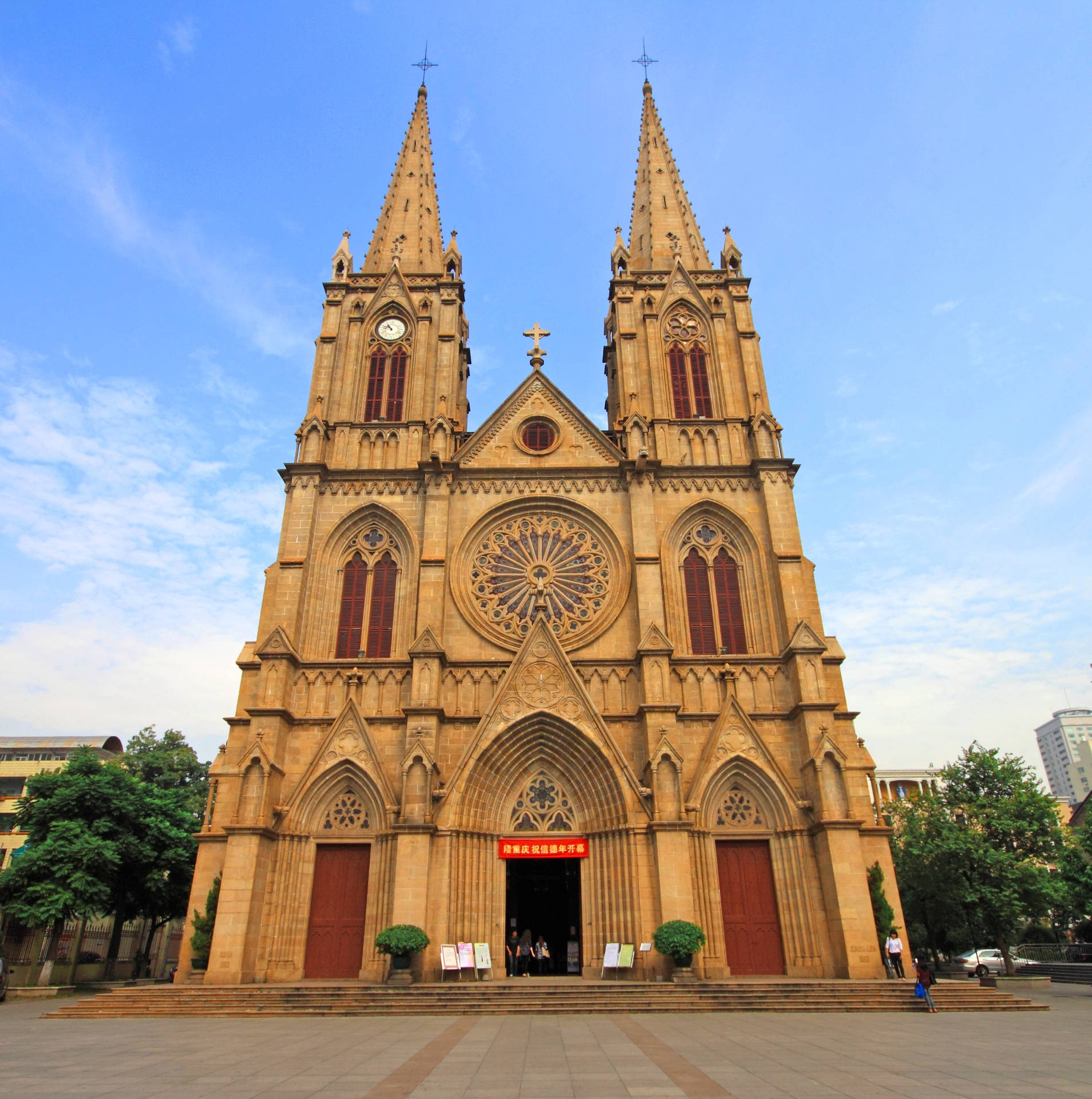 Guangzhou Sacred Heart Cathedral Wallpaper