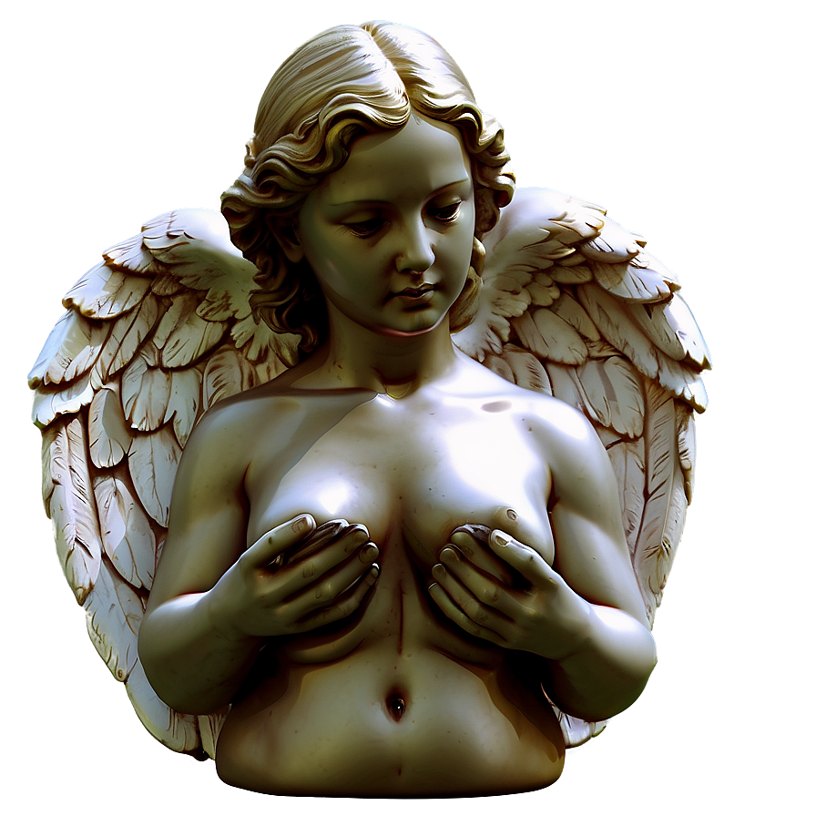 Guardian Angel Statue Art Png Crf PNG