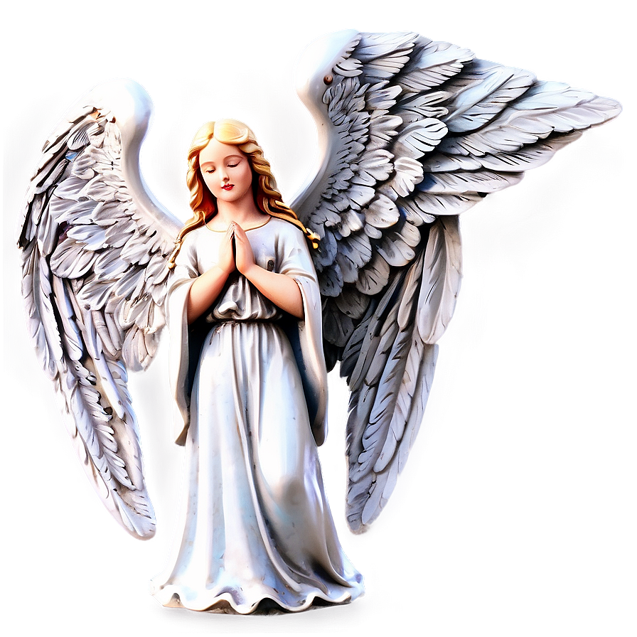 Guardian Angel Statue Art Png Oiw PNG