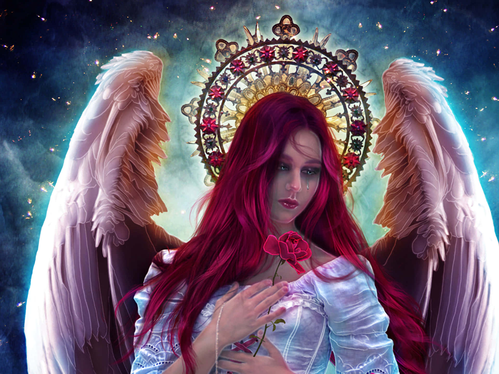 Guardian Angels Red Hair Wallpaper