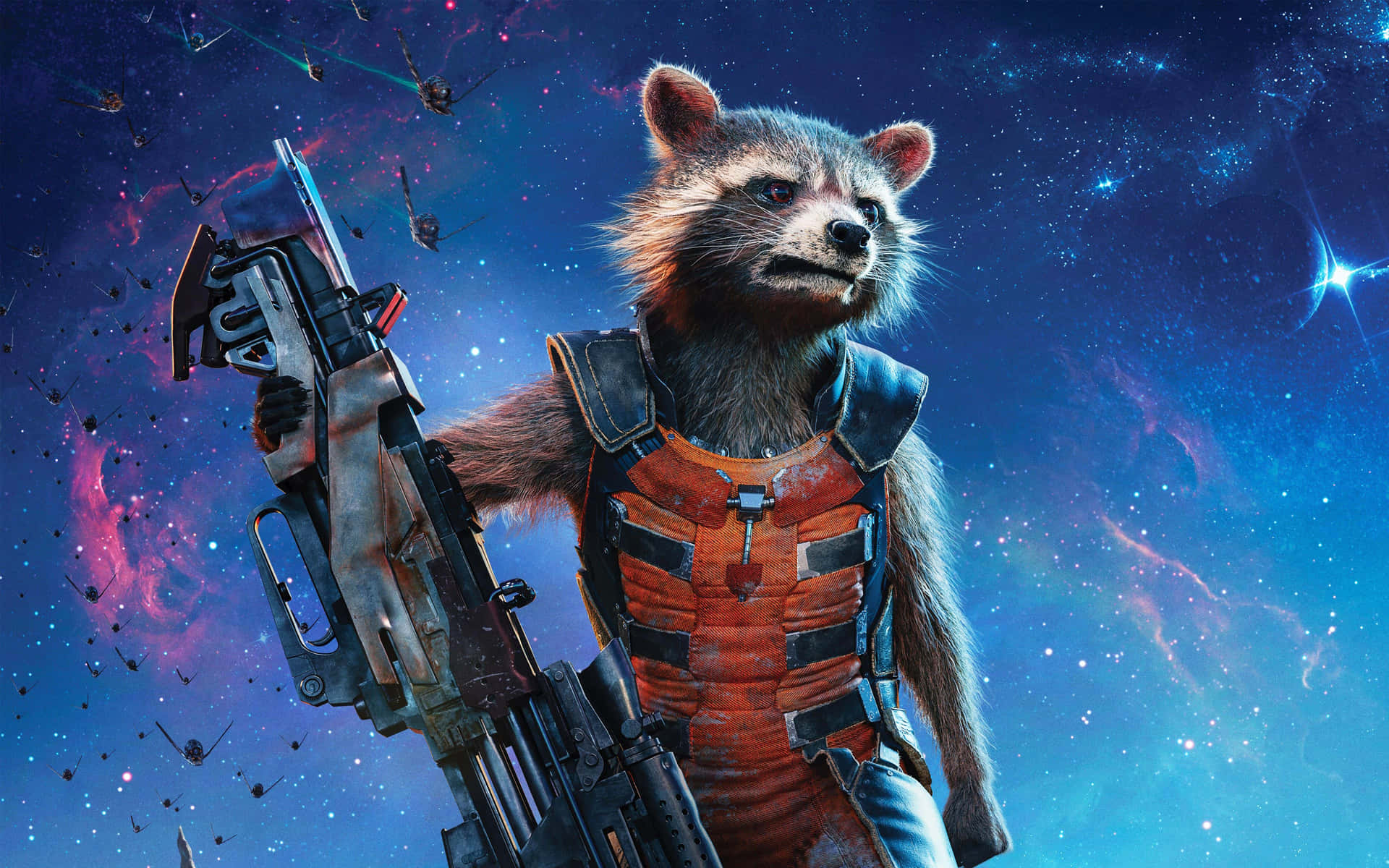 The galaxy's bravest heroes reunite in Guardians Of The Galaxy 2 Wallpaper