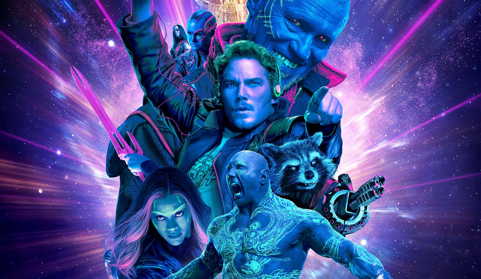 "The Guardians Of The Galaxy Are Back With Star-Studded Action" Wallpaper