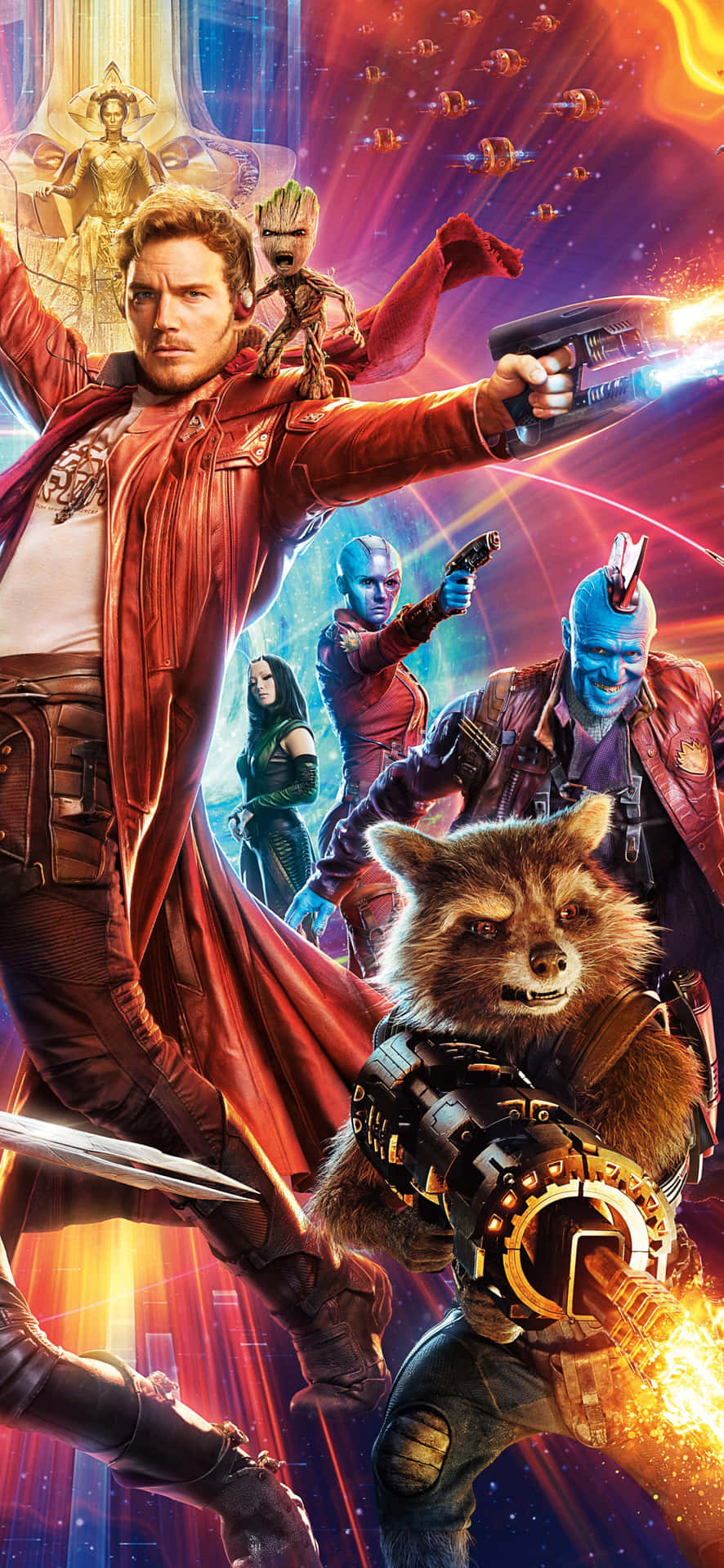 Guardians of the Galaxy 2 Cast Reuniting Wallpaper