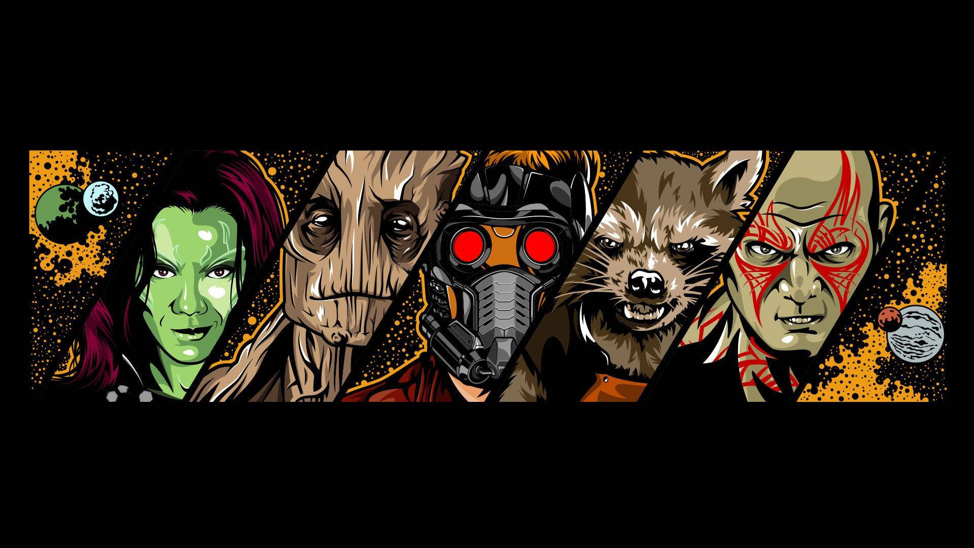 Guardians Of The Galaxy Digital Collage Wallpaper