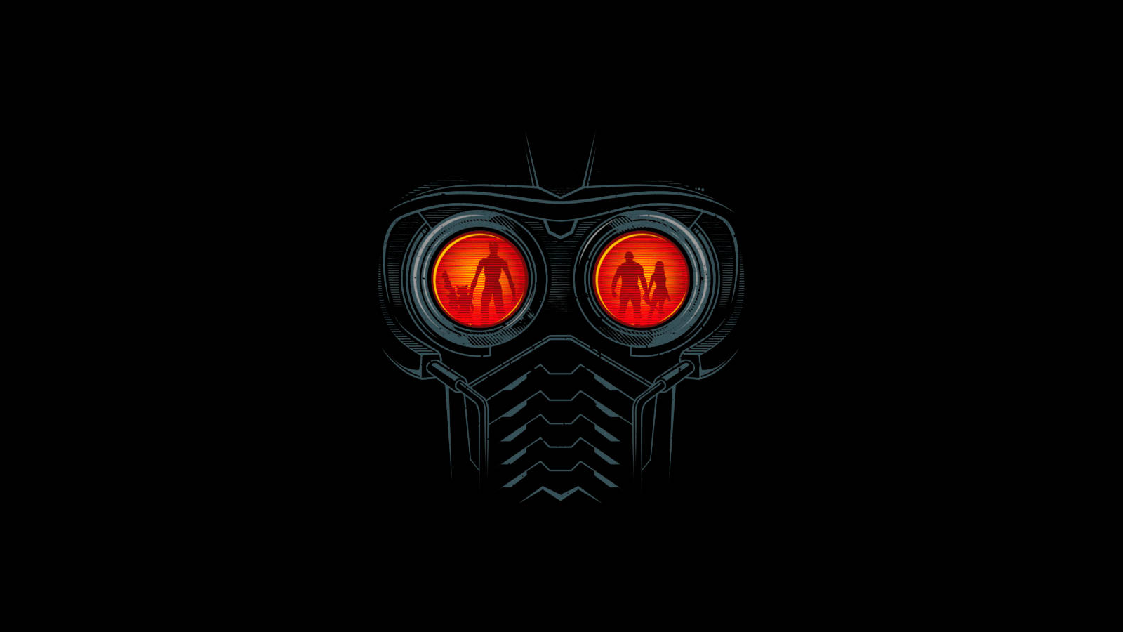 Guardians Of The Galaxy Star-Lord Mask Wallpaper