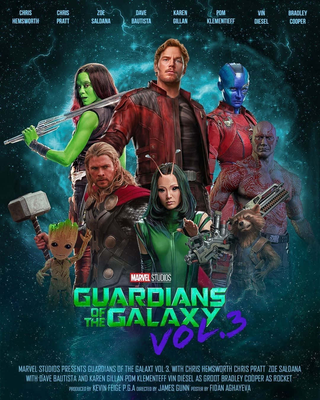 Guardiansofthe Galaxy Vol3 Movie Poster Wallpaper