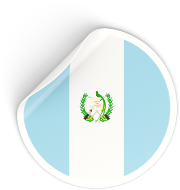 Guatemala Flag Button Graphic PNG