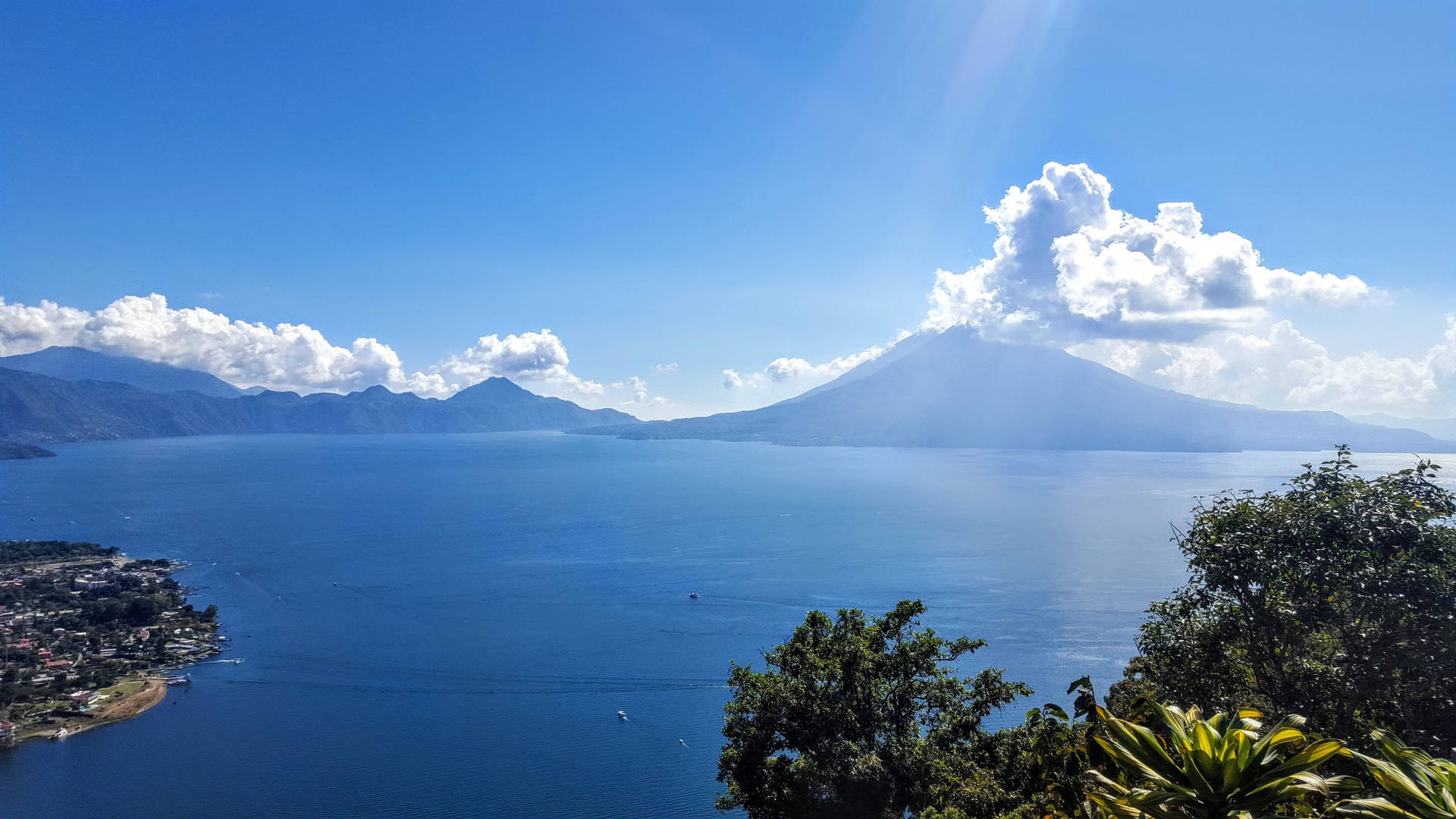 Guatemala Lago Atitlan Sfondo