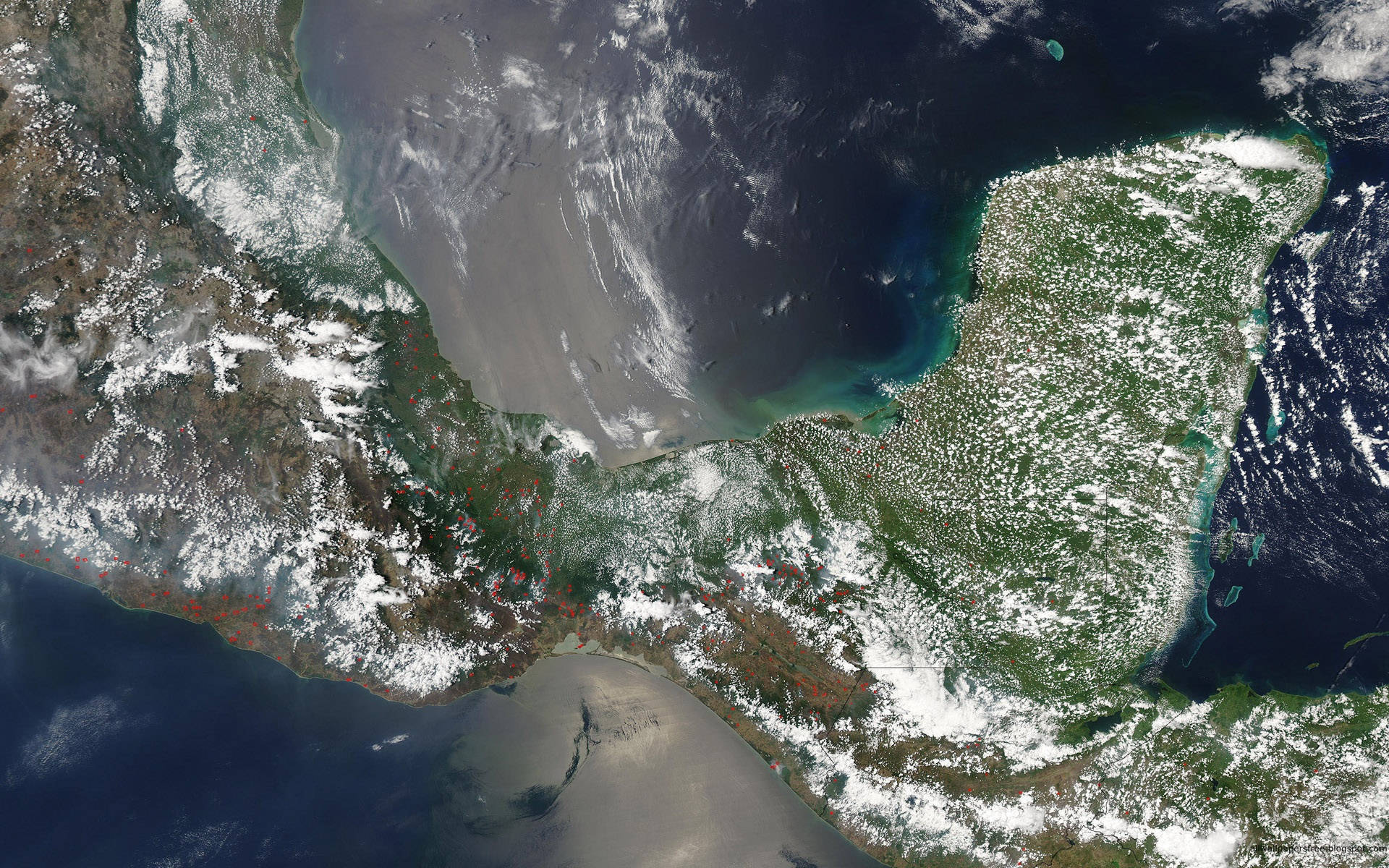 Colpo Satellitare Del Guatemala Sfondo