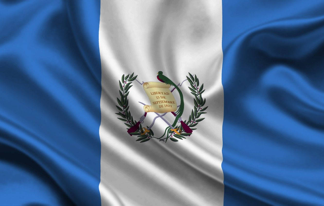 Guatemala-flaget svajende skabelon Wallpaper