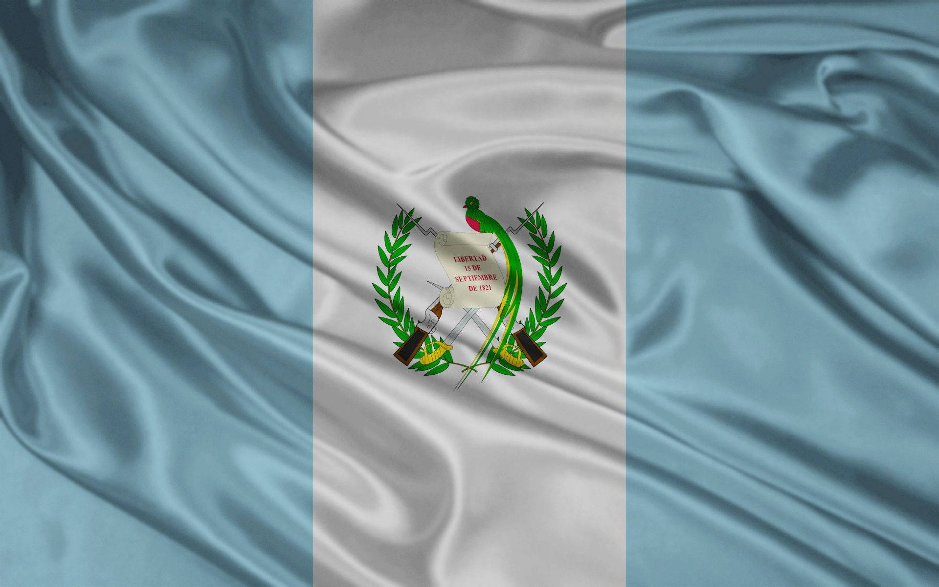 Bandiera Ondulata Del Guatemala Sfondo